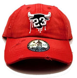 Chicago Greatest 23 Vintage Drip Strapback Hat