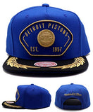 Detroit Pistons Mitchell & Ness Retro Captain Snapback Hat