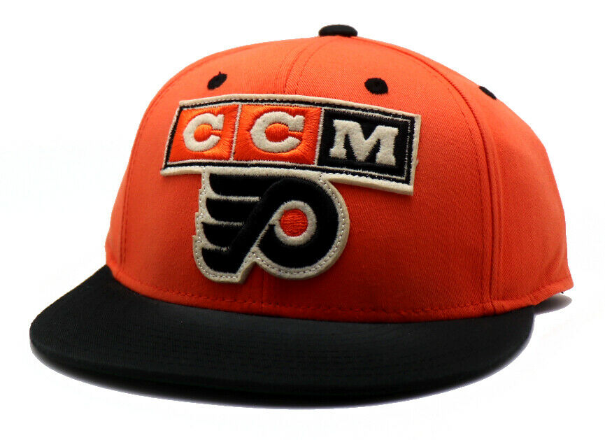 Philadelphia Flyers Hat: Black/Orange Snapback Flat Bill Hats