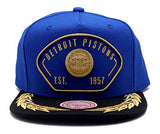 Detroit Pistons Mitchell & Ness Retro Captain Snapback Hat