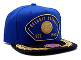 Detroit Pistons Mitchell & Ness Retro Captain Snapback Hat