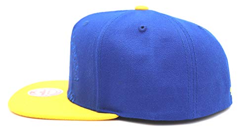 Mitchell & Ness Golden State Warriors XL Logo Two Tone Snapback Hat - Royal  Blue/Gold
