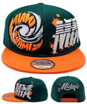 Miami Premium Splash Snapback Hat