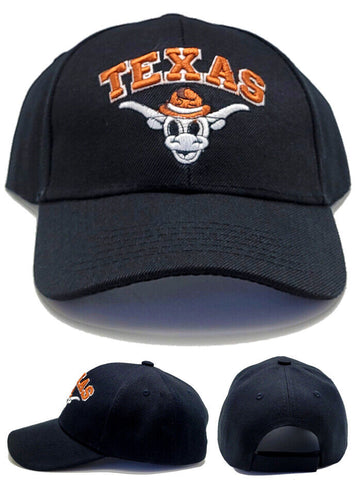 Texas Black Eagle Youth Longhorn Adjustable Hat