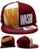 Washington Black Eagle W Panel Snapback Hat