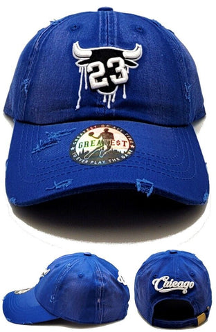 Chicago Greatest 23 Vintage Drip Strapback Hat