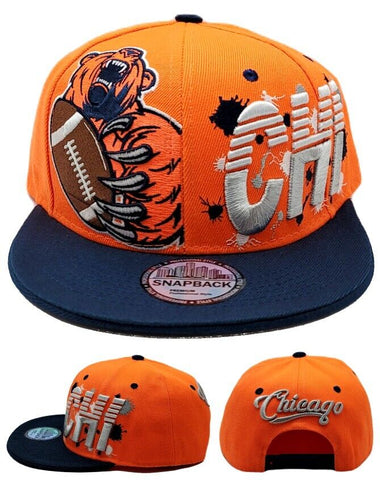 Chicago Premium Splash Snapback Hat