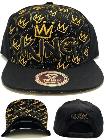 Crowned King Top Level Repeater Snapback Hat