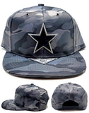 Dallas Black Eagle Star LUXE Camo Snapback Hat