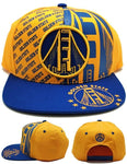 Golden State Top Level Split Bridge Snapback Hat