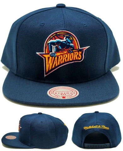 Golden State Warriors Mitchell & Ness Thunder Snapback Hat