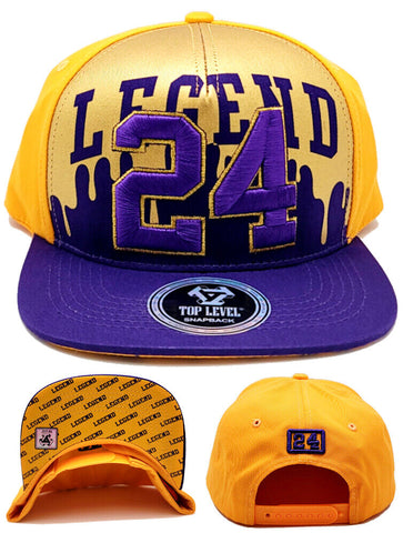 Los Angeles Top Level Legend 24 Drip Snapback Hat