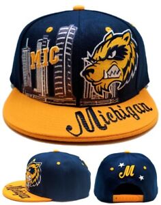 Michigan Premium Downtown Snapback Hat