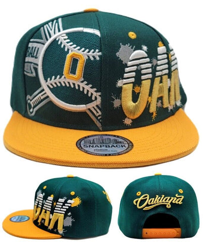 Oakland Premium Splash Snapback Hat