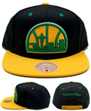 Seattle Supersonics Mitchell & Ness 2 Tone Hardwood Classic Snapback Hat
