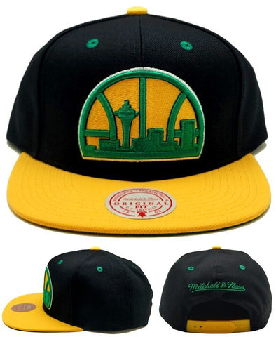 Seattle Supersonics Mitchell & Ness 2 Tone Hardwood Classic Snapback Hat