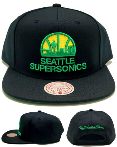 Seattle Supersonics Mitchell & Ness Hardwood Classic Snapback Hat