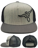 Wrangler Bull Head Mesh Snapback Hat