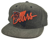 Chicago Bears Mitchell & Ness Crease Triangle Gray Blue Snapback Hat Cap