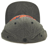 Chicago Bears Mitchell & Ness Crease Triangle Gray Blue Snapback Hat Cap