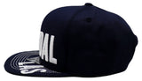 Dallas Black Eagle D Panel Snapback Hat