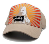 Native Pride Black Eagle Chief Burst Strapback Hat