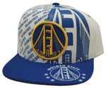 Golden State Top Level Split Bridge Snapback Hat