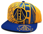 Golden State Top Level Split Bridge Snapback Hat