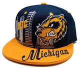 Michigan Premium Downtown Snapback Hat