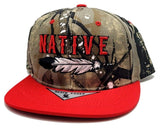 Native Pride Black Eagle Camouflage Snapback Hat