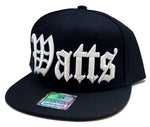 Watts Headlines Old English Banner Snapback Hat