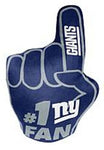 New York Giants Northwest Super Size Finger Pillow