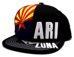 Arizona Black Eagle State Flag Panel Snapback Hat