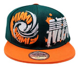 Miami Premium Splash Snapback Hat