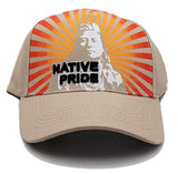 Native Pride Black Eagle Chief Burst Strapback Hat