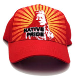 Native Pride Black Eagle Chief Burst Strapback Hat