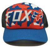 Fox Racing Red White and True Mesh Snapback Hat
