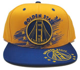 Golden State Top Level Scribble Bridge Snapback Hat