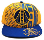 Golden State Top Level Split Bridge Snapback Hat