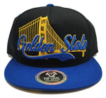 Golden State Top Level Wave Bridge Snapback Hat