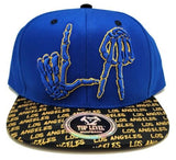 Los Angeles Top Level Skeletal Hands Snapback Hat