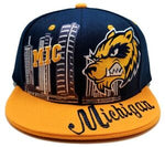 Michigan Premium Downtown Snapback Hat