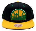 Seattle Supersonics Mitchell & Ness 2 Tone Hardwood Classic Snapback Hat