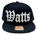 Watts Headlines Old English Banner Snapback Hat