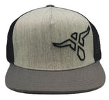 Wrangler Bull Head Mesh Snapback Hat