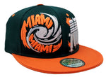 Miami Premium Splash Snapback Hat