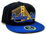 Golden State Top Level Wave Bridge Snapback Hat