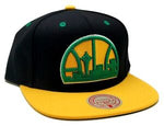 Seattle Supersonics Mitchell & Ness 2 Tone Hardwood Classic Snapback Hat