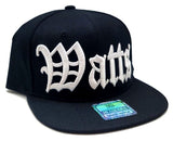 Watts Headlines Old English Banner Snapback Hat