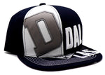 Dallas Black Eagle D Panel Snapback Hat